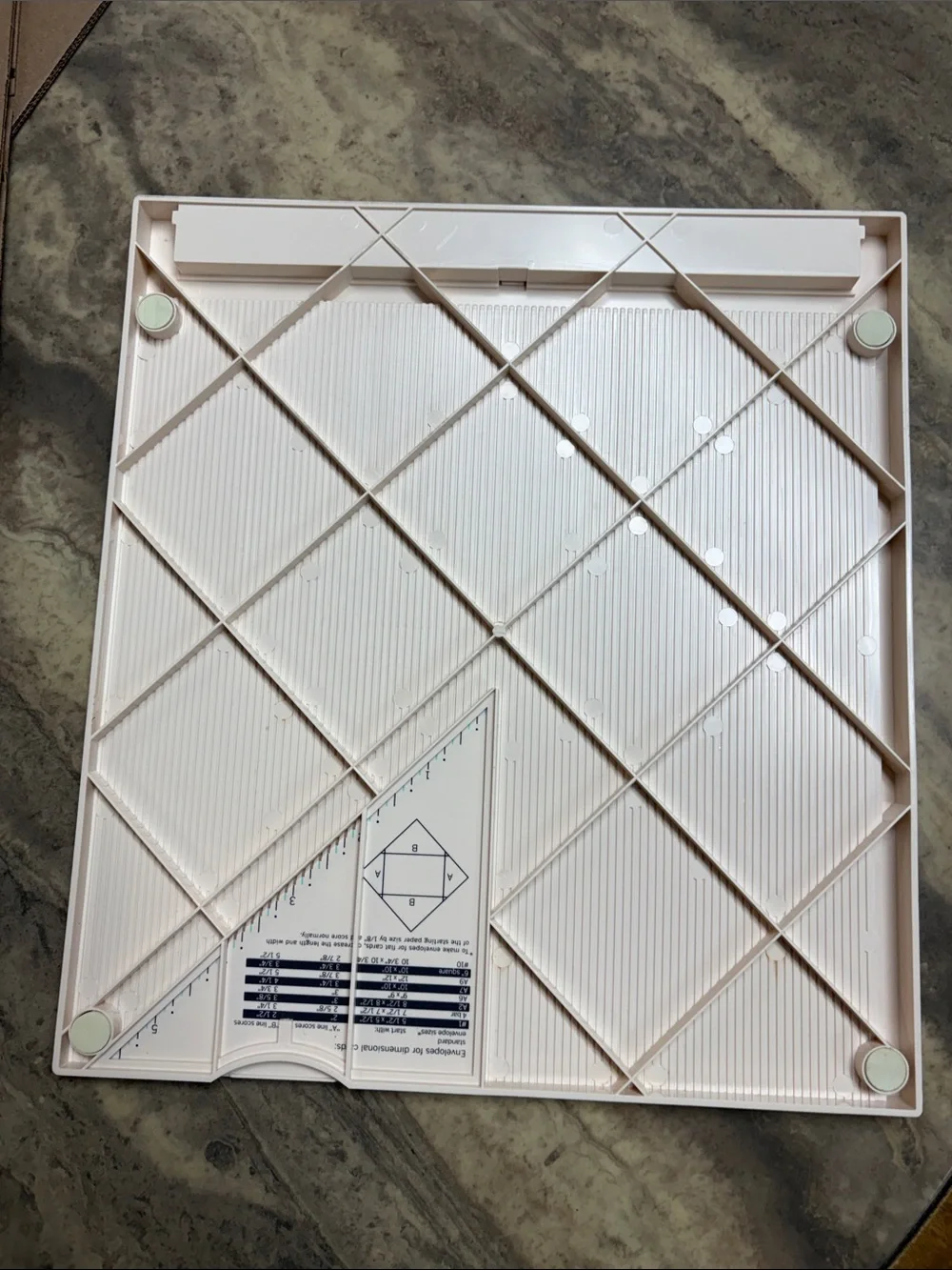 Martha Stewart White Scoring Board with Ruler